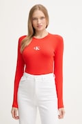 Calvin Klein Jeans longsleeve culoarea rosu, LV047A803G