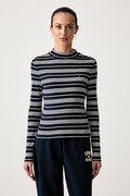 Tommy Hilfiger μακρυμάνικο γυναικείο βαμβακερό σκούρο μπλε WW0WW47307