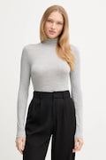 Tommy Hilfiger longsleeve kolor szary z półgolfem WW0WW48268