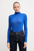 Tommy Hilfiger longsleeve kolor niebieski z półgolfem WW0WW48268