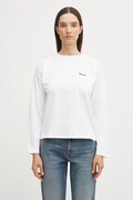 Barbour longsleeve bawełniany LAVENSDALE kolor biały LML0899
