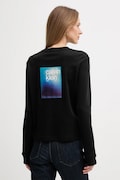 Calvin Klein Jeans longsleeve bawełniany kolor czarny LV047D223G