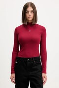 Лонгслів Guess Jeans колір бордовий півгольф W5BP23 KA0H1