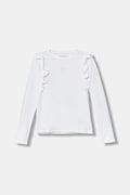 Дитячий лонгслів Guess колір білий J5YI28 K6YW4
