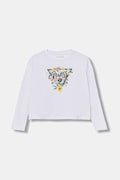 Guess maglietta a maniche lunghe per bambini colore bianco J5YI36 K6YW4