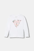 Guess longsleeve copii culoarea alb, K5YI16 K6YW4