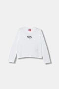 Diesel longsleeve bawełniany dziecięcy TIVALSYLS T-SHIRT kolor biały J02431