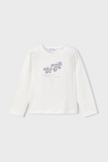 Mayoral longsleeve bawełniany kolor biały 178
