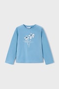 Mayoral longsleeve bawełniany kolor niebieski 178