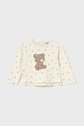 Mayoral longsleeve kolor beżowy 2077