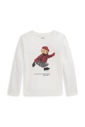 Polo Ralph Lauren longsleeve bawełniany dziecięcy kolor beżowy 312P00435001