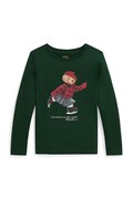 Polo Ralph Lauren longsleeve bawełniany dziecięcy kolor zielony 312P00435500