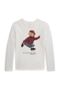 Polo Ralph Lauren longsleeve bawełniany dziecięcy kolor beżowy 313P00435001