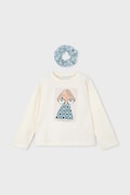 Mayoral longsleeve din bumbac culoarea verde, 4006