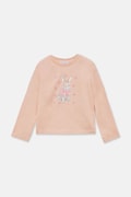 Bavlněné tričko s dlouhým rukávem Mayoral růžová barva, 4009