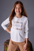 Mayoral longsleeve copii culoarea bej, 7018