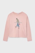 Mayoral longsleeve copii culoarea roz, 7019