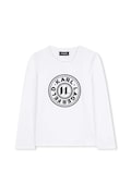 Karl Lagerfeld longsleeve copii culoarea alb, Z30940