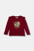 Tričko s dlhým rukávom pre bábätká Guess bordová farba, A5BI01 J1314
