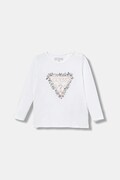 Guess longsleeve niemowlęcy kolor biały A5BI02 J1314