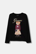 Дитячий лонгслів Guess колір чорний J5BI16 J1314