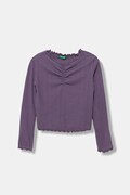 Dječja majica dugih rukava United Colors of Benetton boja: ljubičasta, 3KIEC10Q9