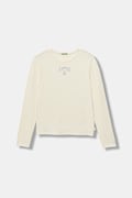 United Colors of Benetton longsleeve dziecięcy kolor beżowy 3P4ZC10QF