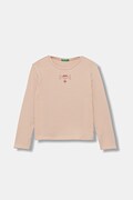 Παιδικό μακρυμάνικο United Colors of Benetton χρώμα: ροζ, 3P4ZC10QF