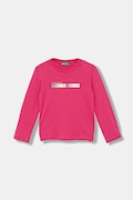 United Colors of Benetton longsleeve din bumbac pentru copii culoarea roz, 3I9WG10JS