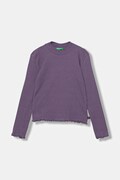 Detské tričko s dlhým rukávom United Colors of Benetton fialová farba, 3F1AC203O
