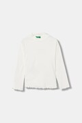 Дитячий лонгслів United Colors of Benetton колір білий 3F1AG10JT