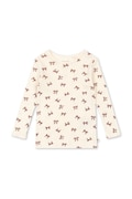 Konges Sløjd longsleeve din bumbac pentru copii MINNIE BLOUSE GOTS culoarea bej, KS104372