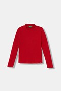 United Colors of Benetton longsleeve dziecięcy kolor czerwony z półgolfem 381PC10RC