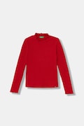 United Colors of Benetton longsleeve dziecięcy kolor czerwony z półgolfem 381PC10RC