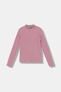 United Colors of Benetton longsleeve dziecięcy kolor różowy z półgolfem 381PC10RC