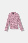 United Colors of Benetton longsleeve dziecięcy kolor różowy z półgolfem 39EMG10LA