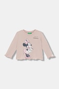 United Colors of Benetton longsleeve bawełniany dziecięcy kolor różowy 3ATNG10L2