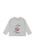 Konges Sløjd longsleeve bawełniany dziecięcy LIN LS TEE GOTS kolor multicolor z nadrukiem KS103859