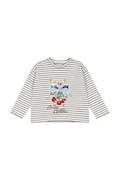 Konges Sløjd longsleeve bawełniany dziecięcy LIN LS TEE GOTS kolor multicolor z nadrukiem KS103859