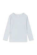 Konges Sløjd longsleeve bawełniany dziecięcy MINNIE BLOUSE GOTS kolor niebieski z nadrukiem KS103915