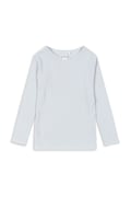 Konges Sløjd longsleeve bawełniany dziecięcy MINNIE BLOUSE GOTS kolor niebieski z nadrukiem KS103915
