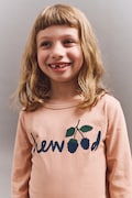 Liewood longsleeve din bumbac pentru copii Apia Placement Longsleeve T-shirt culoarea portocaliu, cu imprimeu, LW20213