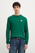 Calvin Klein Jeans longsleeve bărbătesc cu bumbac verde LV040EM217
