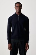 United Colors of Benetton sveter pánsky s viskózou tmavomodrý 110XU301L