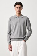 United Colors of Benetton sveter pánsky s viskózou sivý 110XU301L