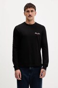 Βαμβακερή μπλούζα με μακριά μανίκια Guess Jeans χρώμα: μαύρο, M5YI03 K8HM0