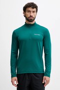 Calvin Klein Performance longsleeve treningowy kolor zielony gładki LVGMF5W303