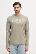 Guess longsleeve bawełniany kolor zielony z aplikacją M5BI10 K8FQ4