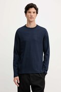 Joop! longsleeve bawełniany kolor granatowy gładki 30047431