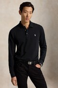 Polo Ralph Lauren longsleeve męski bawełniany z elastanem czarny 710955081